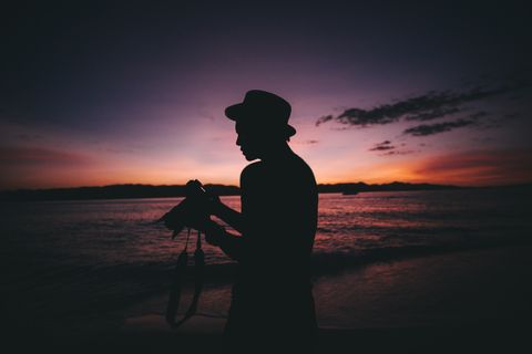 Man holding a camera